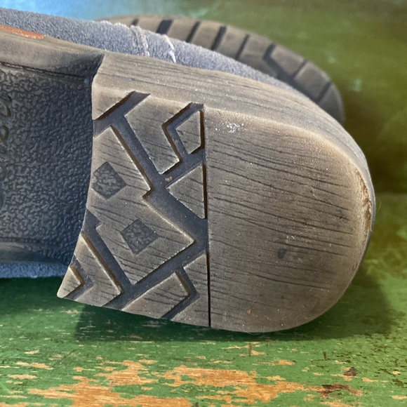 BIZA Carson Distressed Charcoal Graphite Leather Ankle booties, Women’s 39. - Picture 7 of 16